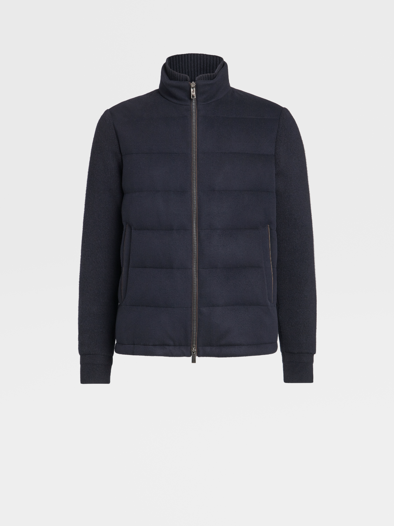 12milmil12 Wool Hybrid Hooded Jacket